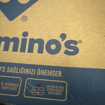 Domino’s Denizevleri Şubesinde Açık Ve Ezik Pizza Kutusu Ve Saygısız Müdür Tavrı