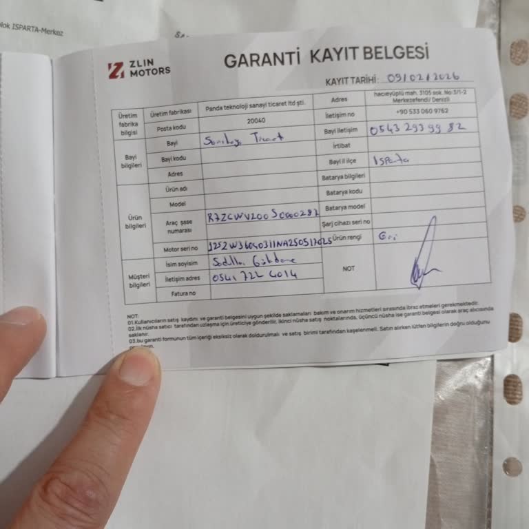 Gösterge Ve Batarya Hataları, Paslanma Ve Dengesizlik Nedeniyle İade Talebi