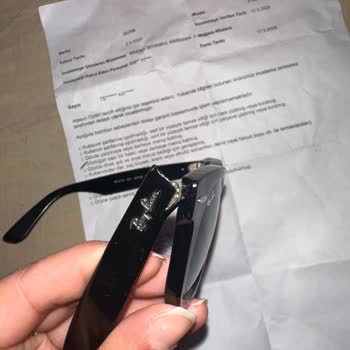 Garanti İncelemesinde Rayban Gözlüğüm Ek Hasar Aldı Ve Bilgilendirme Yapılmadı