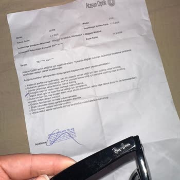 Garanti İncelemesinde Rayban Gözlüğüm Ek Hasar Aldı Ve Bilgilendirme Yapılmadı