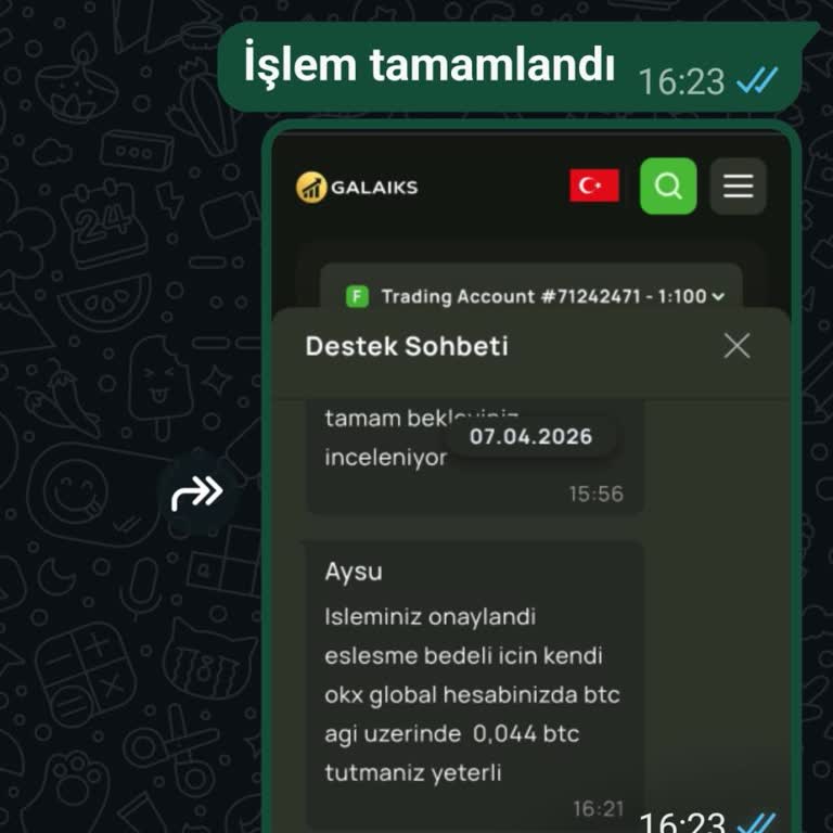 Okx TR'den 1,250,000 TL Kayıp Ve Yetersiz Destek