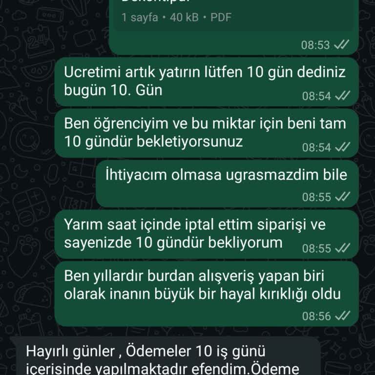 İptal Edilen Siparişin İadesi 13 Gün Geçmesine Rağmen Hesaba Yansımıyor
