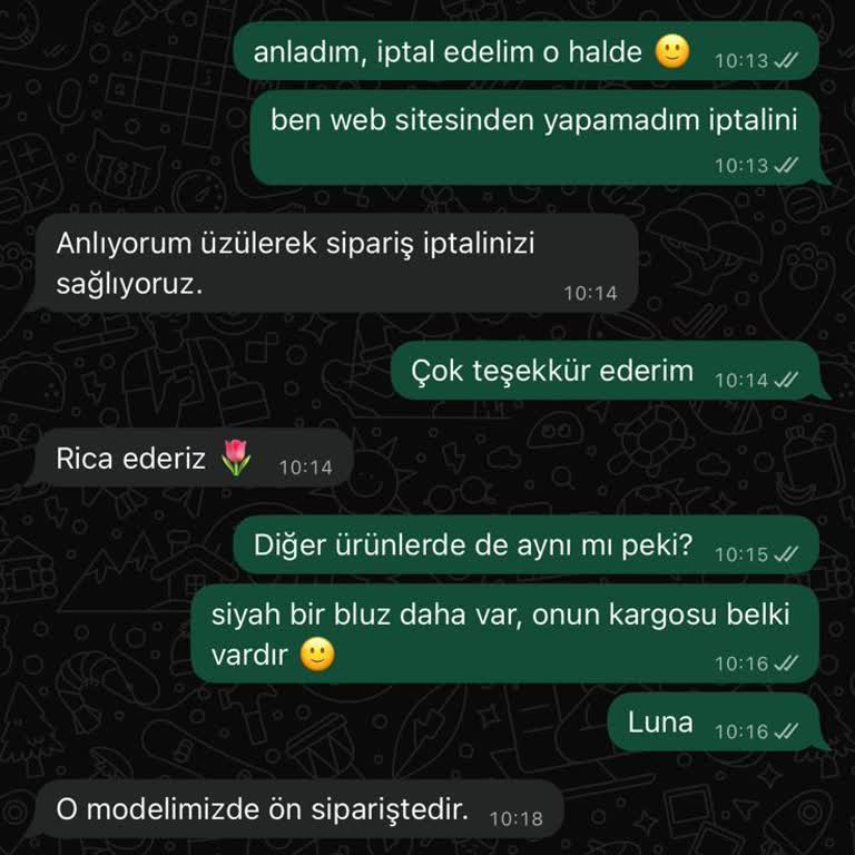 Muun Shop'tan İptal Edilen Bluz İçin 4.499,25 TL’lik İadenin Gecikmesi Ve Şeffaf Olmayan İletişim