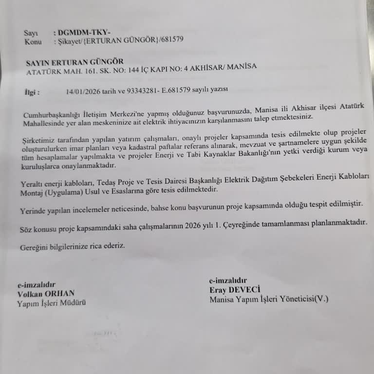 Akhisar Atatürk Mahallesi’nde Elektrik Kesintileri Yaşlılar İçin Hayati Tehlike