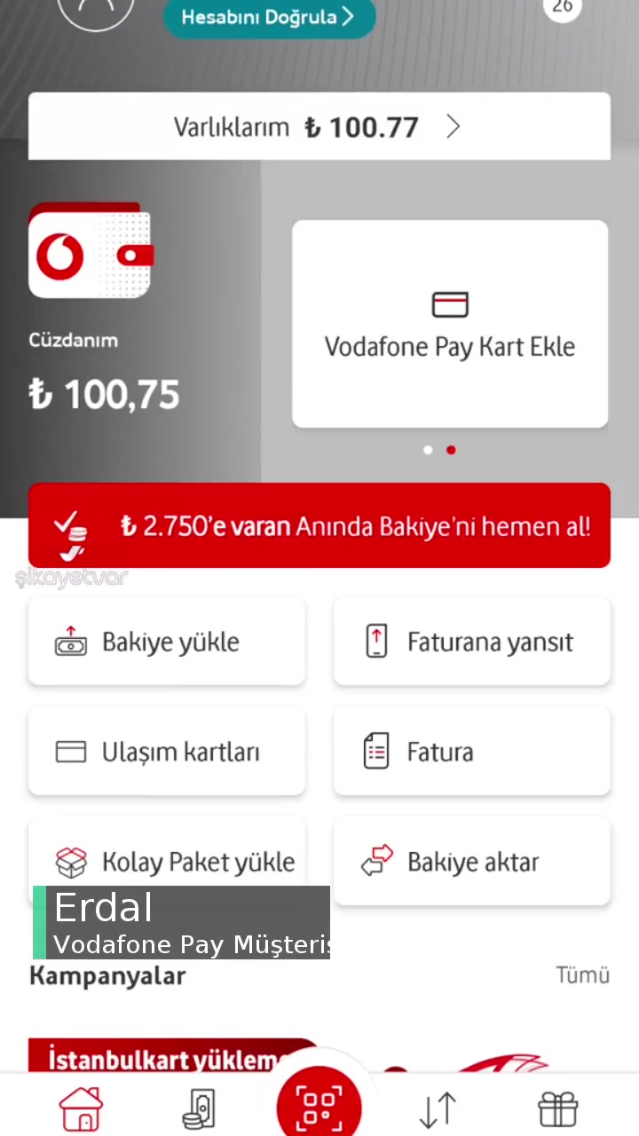 750 TL Vodafone Pay Kodu Geçersiz videonun kapak resmi