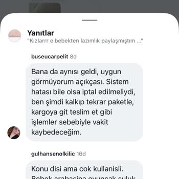 Ebebek'ten Yanlış Ürün Gönderimi Ve Tekrarlanan Mağduriyet