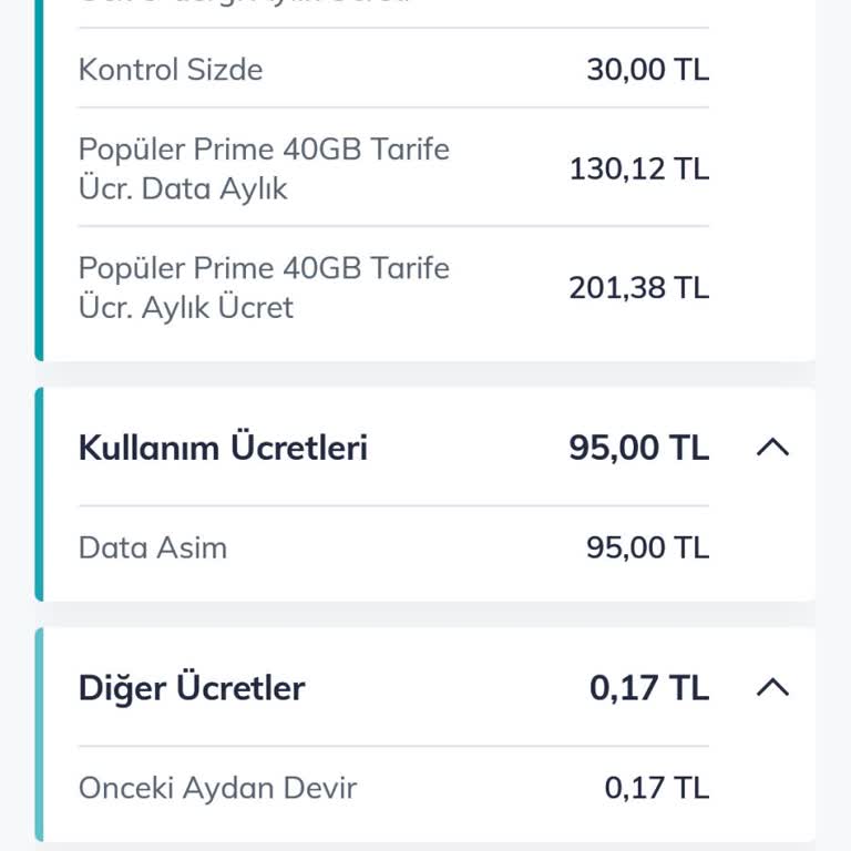 Aşım Ücreti Bildirimsiz Ve Gecikmeli Şekilde Faturama Eklendi