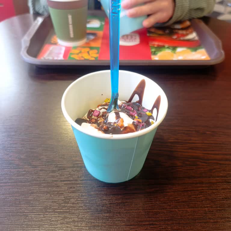 Şişli'deki Burger King Şubesinde King Sundae Yarı Boş Sunuldu