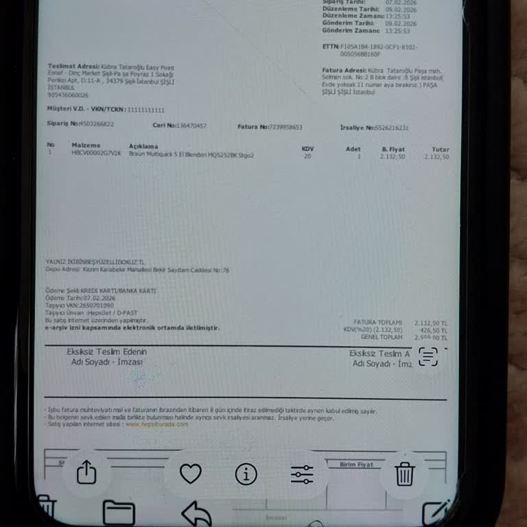 Braun Blender Arızası Ve Uzayan Servis Süreci İade Talebi