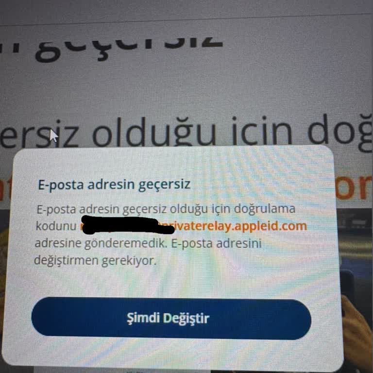 Lifebox Hesabımda İcloud E-posta Güncelleme Kodu Gelmiyor