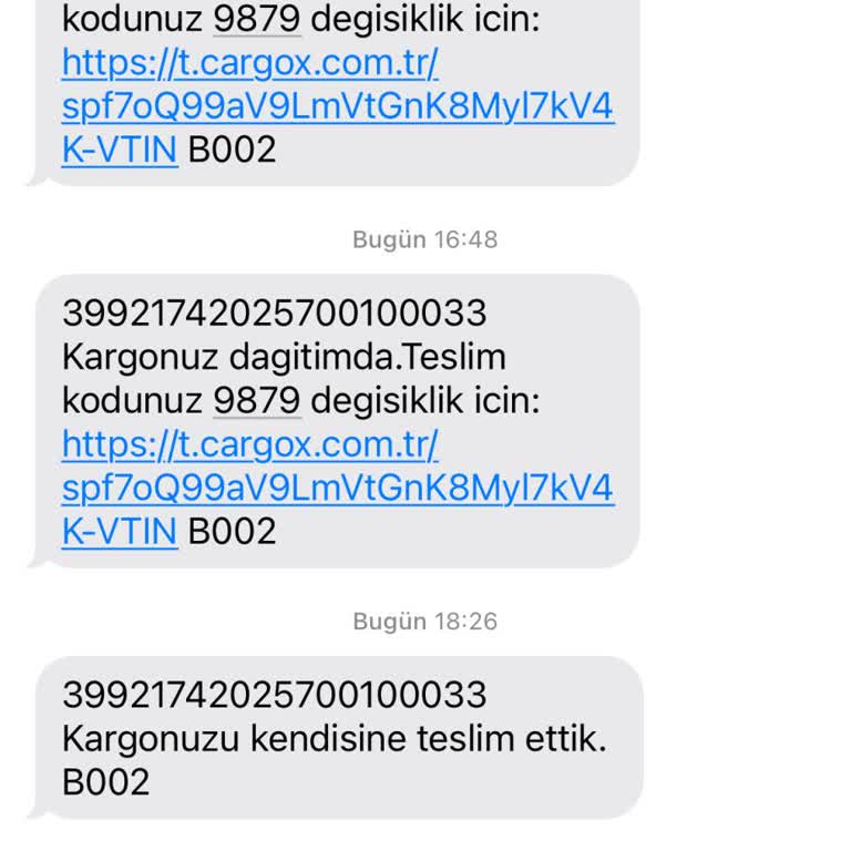 Cargox Teslim Edildiği Söylenen Kargo Elime Ulaşmadı