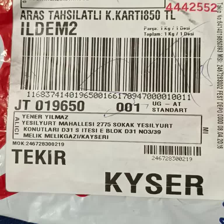 Fest Danışmanlık ve Depolama Yanlış Ürün Gönderildiği İçin Hızlı