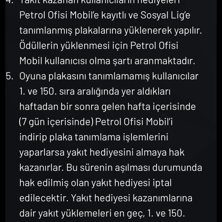 Kazandığım 1000 TL Yakıt Ödülüm Tanımlanmadı