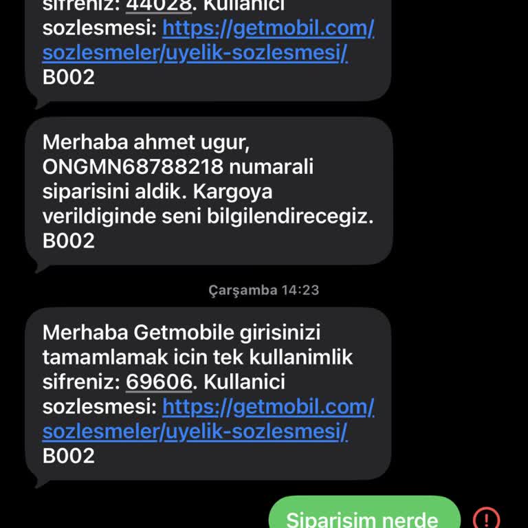 Telefon Kargoya Verilmedi, Destekten Yanıt Gelmiyor