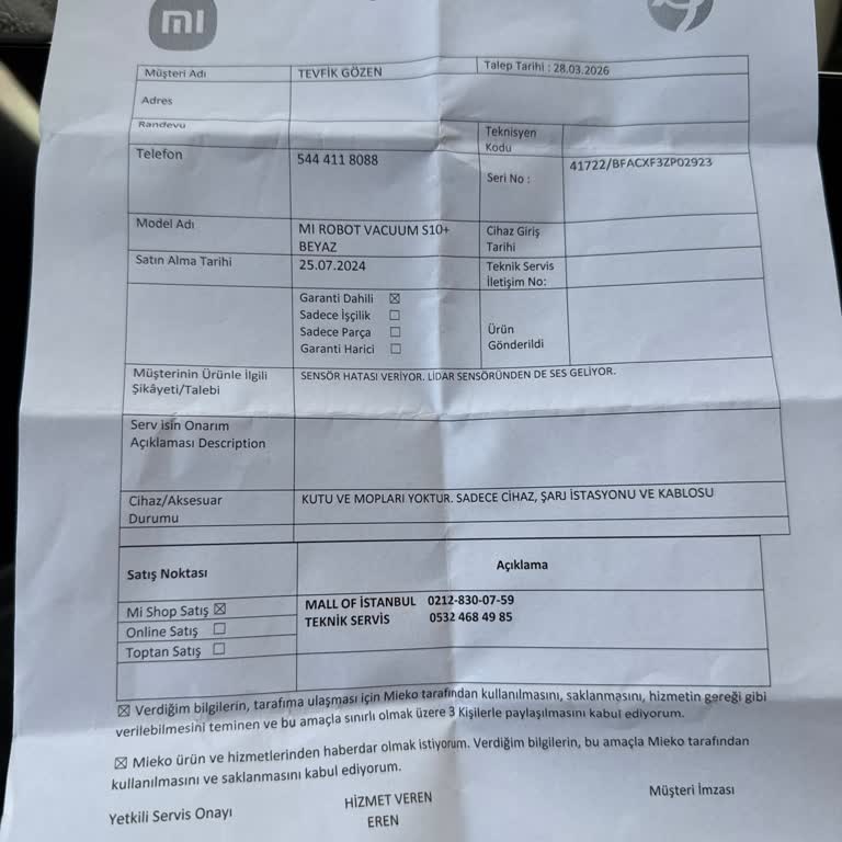 Xiaomi Ürün Tamirinde Uzun Süreli Gecikme Ve Bilgi Eksikliği