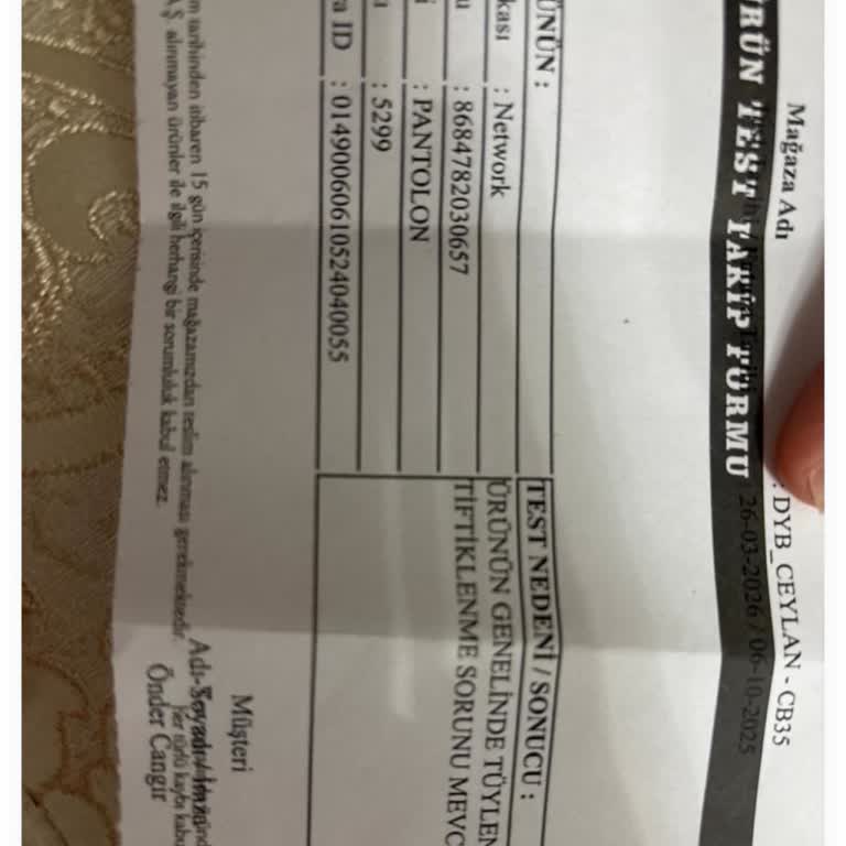 Kısa Sürede Tiftiklenen Pantolon Ve Kullanıcı Hatası İddiası Müşteri Güvenini Sarsıyor