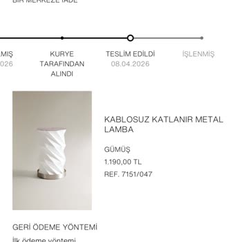 Zara Home'da 1.800 TL Ve 1.200 TL İade Tutarlarının Kartıma Yatırılmaması
