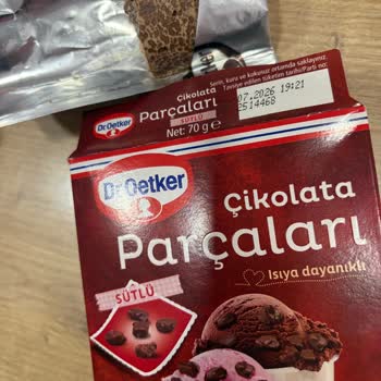 Dr. Oetker Çikolata Parçaları Erimiş Ve Bozulmuş: Yenisi Ve Telafi İsteniyor