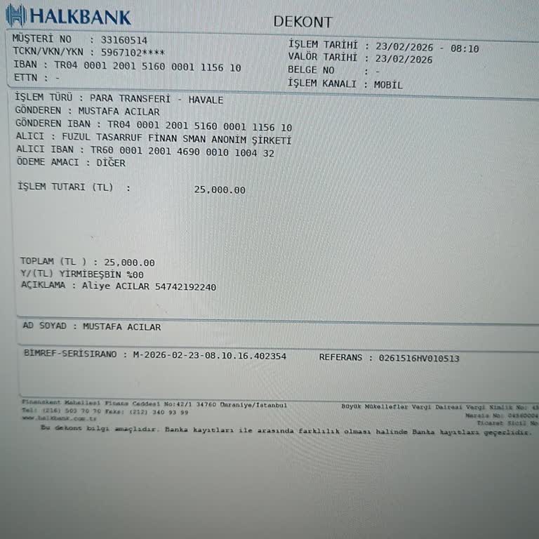 Zamanında Ödeme Yapılmasına Rağmen Mobil Uygulamada Yanlış Borç Ve Haciz Tehdidi Görüntülenmesi