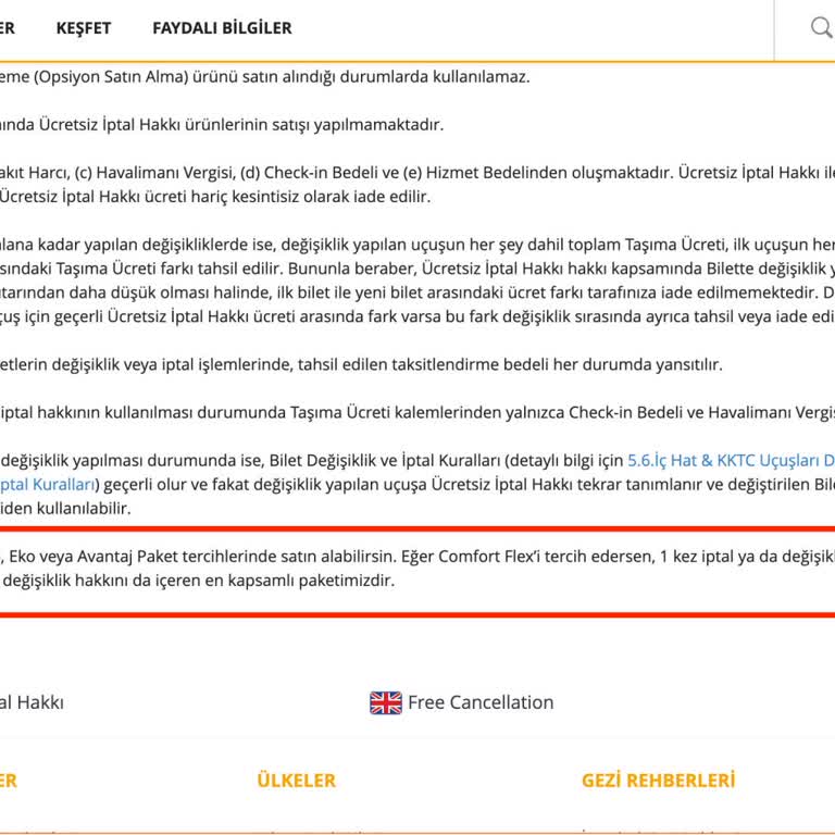 İade Edilebilir Biletlerde Beklenmeyen Kesintiler Ve Şeffaf Bilgilendirme Eksikliği