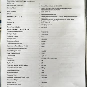 Sinpaş'tan Yanıltıcı Ödeme Tarihi Bilgilendirmesi Nedeniyle 55 Bin TL Ek Maliyet