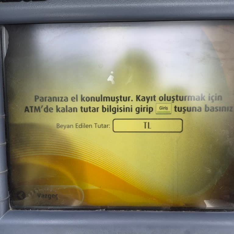 ATM’de Yatırılan 1.600 TL Hesaba Yansımadı, İade Bekleniyor