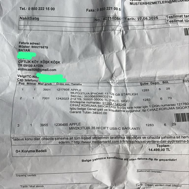 Kasko Poliçesine Uygun Orijinal İPhone 13 Ekran Değişimi Reddi