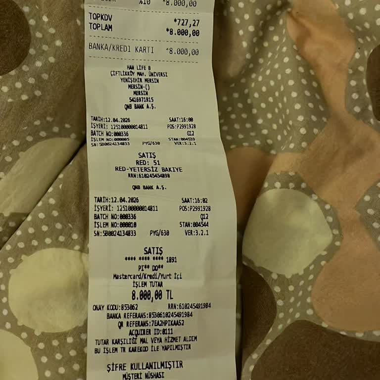 Han Life Beauty (Mersin) Cayma Hakkını Kullandırmıyor