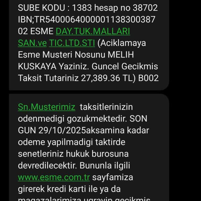 Aylarca Gelen SMS Tehditleri Ve Kişisel Verilerin İzinsiz Kullanımı