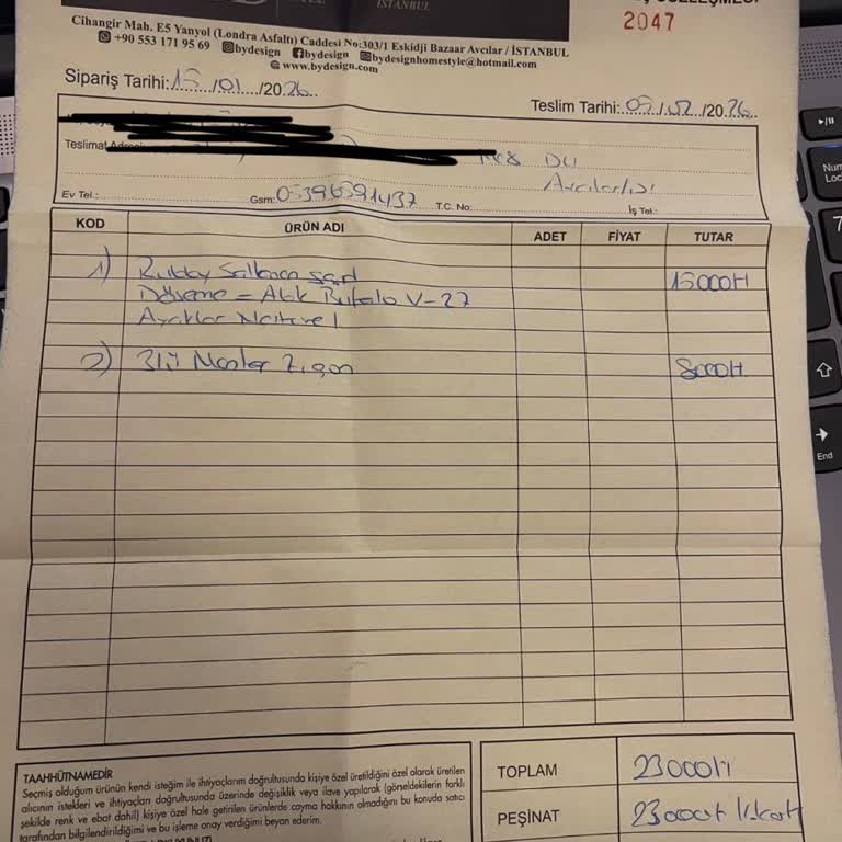 Ödenen 23 Bin TL'lik Üçlü Sehpa Ve Sallanan Koltuk Teslim Edilmedi