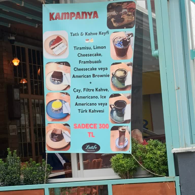 Latife Türk Kahvesi Kasada Benden Fazla Ücret Alınması