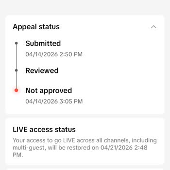 TikTok Wrongfully Flags Livestream for Sexual Content Violation