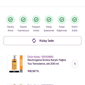 Gratis’tan Gelen Neutrogena Ürünleri Sağlık Riski ve İade Talebi