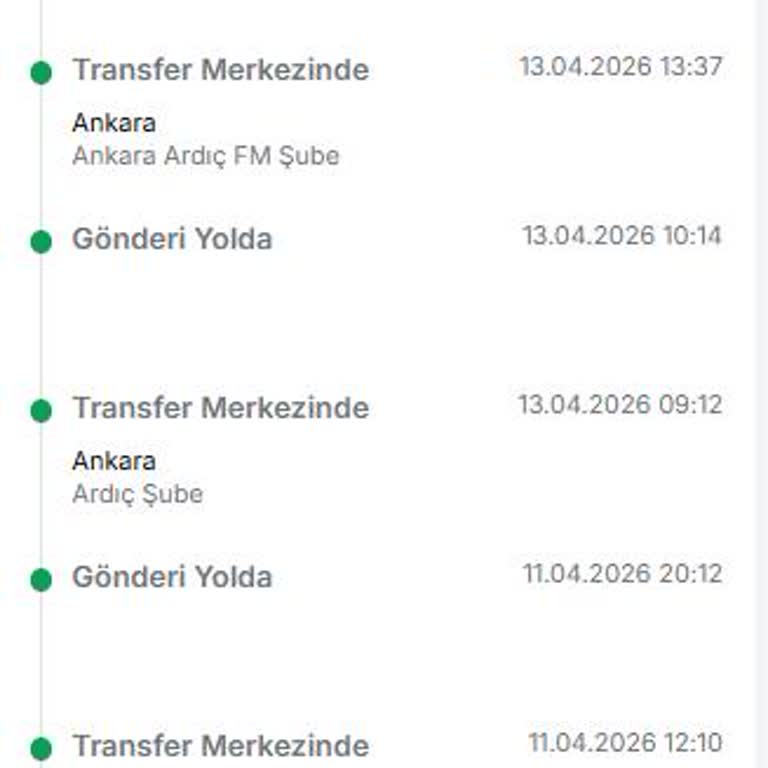 Trendyol’da Siparişim Şubeler Arasında Dolaşıyor