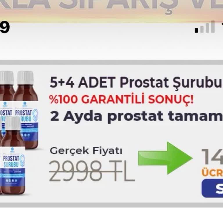 Anadolu Diyabet Tenzil Vakfı Sahte Prostat Şurubu (Sadece Su) Ve İade Talebi