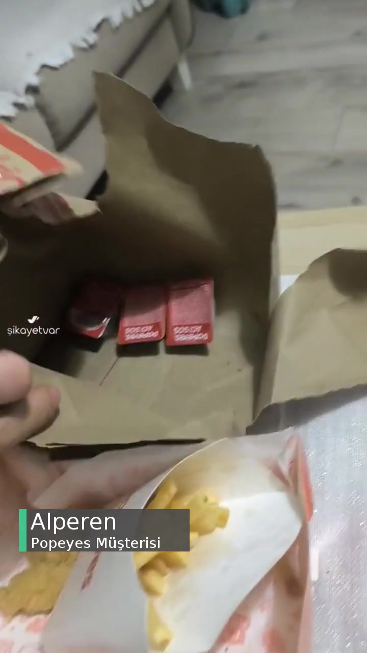 Popeyes Hamburgersiz Ürün Gönderimi, İade Etmiyorlar videonun kapak resmi