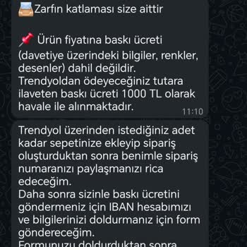 Satıcının Trendyol Dışı 1000 TL Ek Ücret Talebi Mağduriyet Yaratabilir
