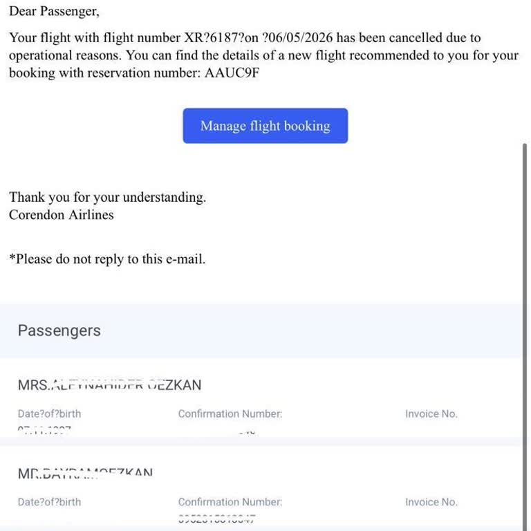 Corendon’ın Operasyonel İptali Sonrası Alternatif Uçuş Ve Masrafların Karşılanması Talebi