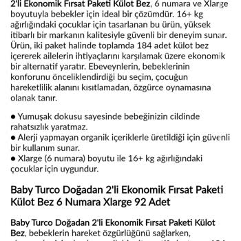 Pazarama Yanlış Ürün Gönderimi, Eksik Külot Bez Ve Aşırı Fiyat!