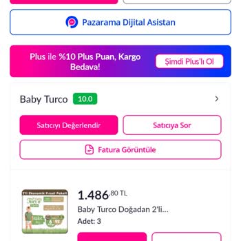 Pazarama Yanlış Ürün Gönderimi, Eksik Külot Bez Ve Aşırı Fiyat!