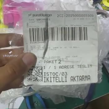 Sürat Kargo Kırılan Ürün!