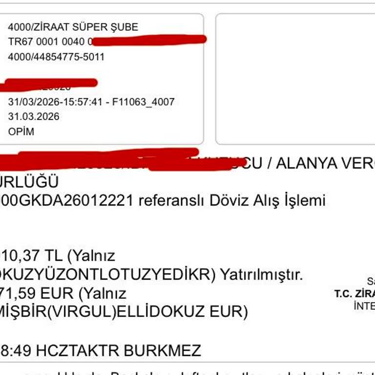 Ziraat Bankası Euro Hesabımda Yetkisiz Çekim Ve İade Talebi
