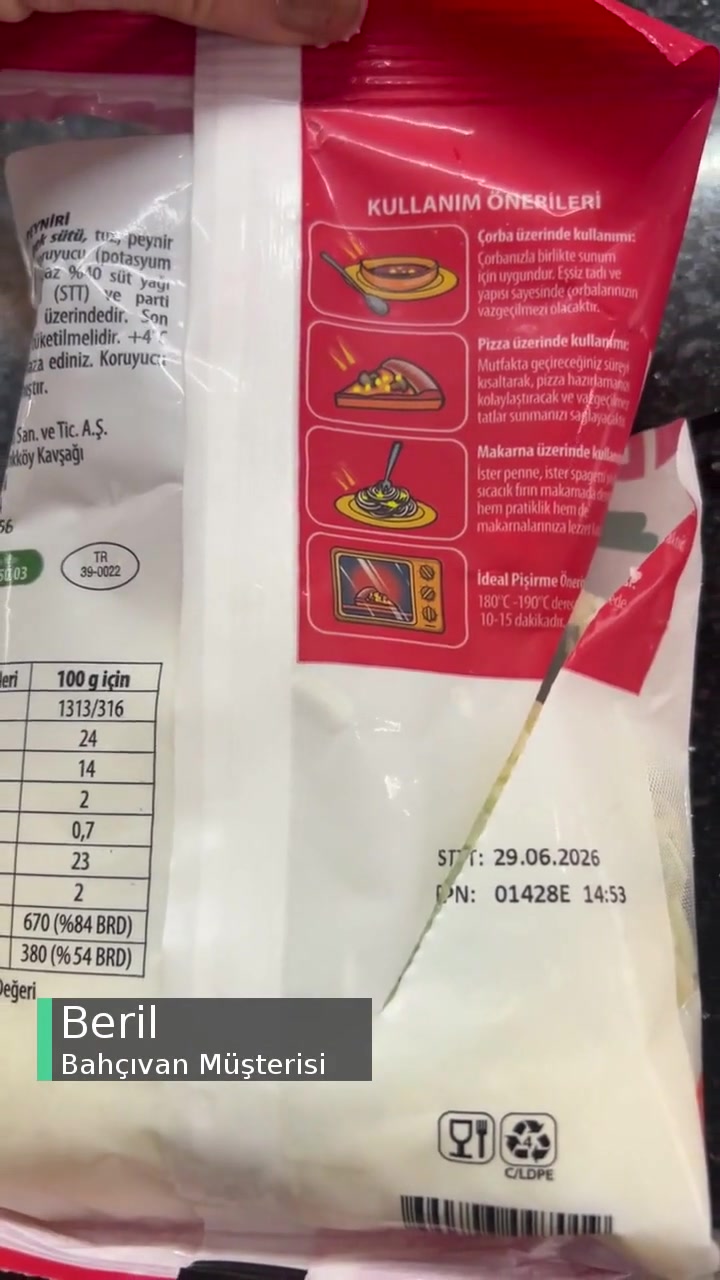 Bahçıvan Küflü Rende Mozerella Peynir! videonun kapak resmi
