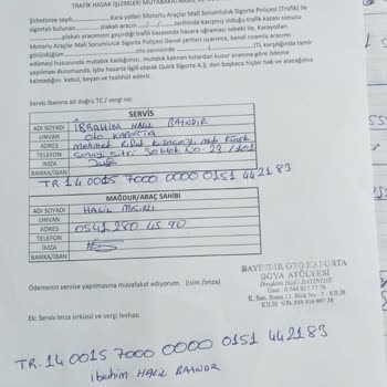 Sigorta hasar dosyası ve iletişim sorunları