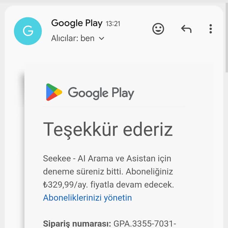 Seekee İzinsiz Çekilen Ücretin İade Reddi