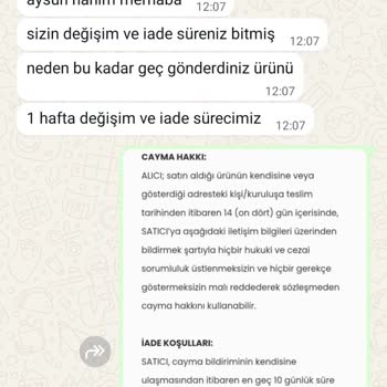 Şahmoda.com.tr'de İade Ve Değişim Sorunları Ve Yanıtsız Kargo Ücretleri