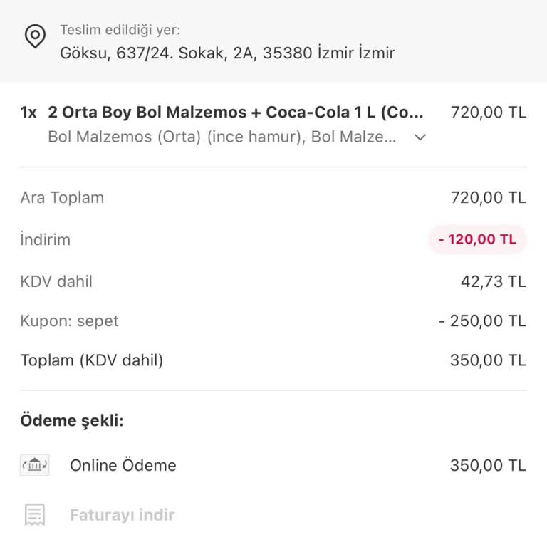 Teslim Edilmediği Görünen Sipariş İçin Tam İade Talebi