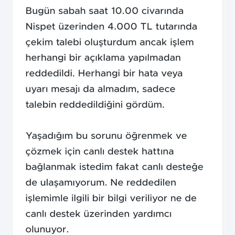 Nisbet Çekim Talebimi Reddetti!