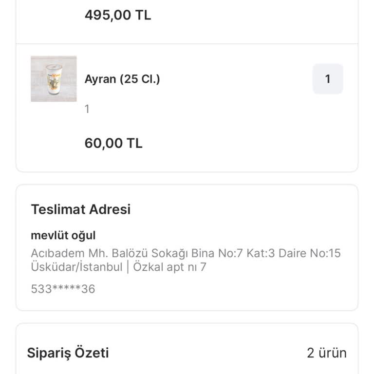 Migros Yemek'ten Teslim Edilmemiş Sipariş İçin Ücret İadesi Talebi