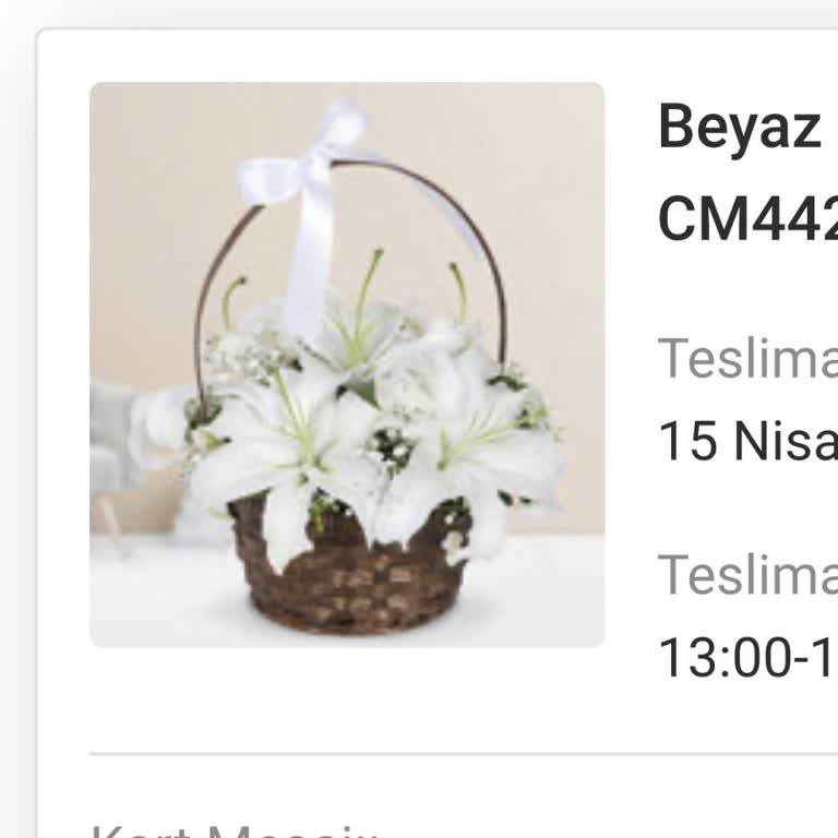 Görselle Uyuşmayan Çiçek Sepeti Ve Geri Ödeme Talebi